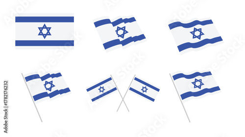 israel flag vector illustration design
