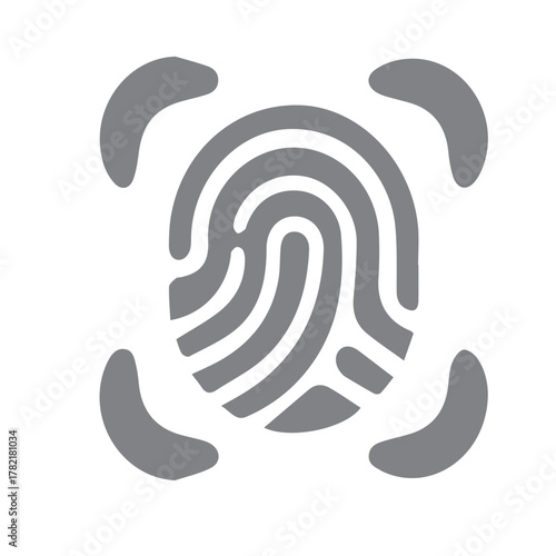 Fingerprint Scan Icon