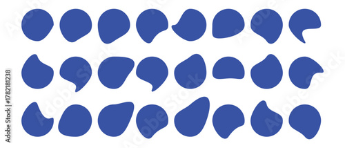 blob shape icon. set of flat blob shape icon. vector illustration.