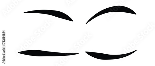 set of swash swoosh tails icon. Abstract and retro Swash Icon.