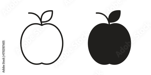 Apple icon designs collection for mobile, ui, web.