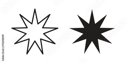 Bahai icon designs collection for mobile, ui, web.