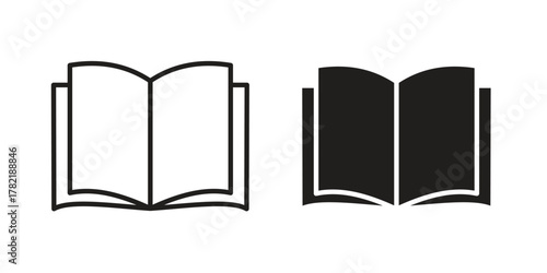 Book icon designs collection for mobile, ui, web.