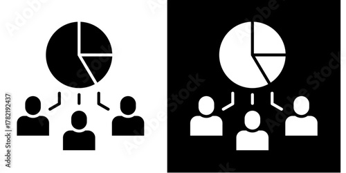 Customer Segmentation Analytics  Icon Set White Style Collection