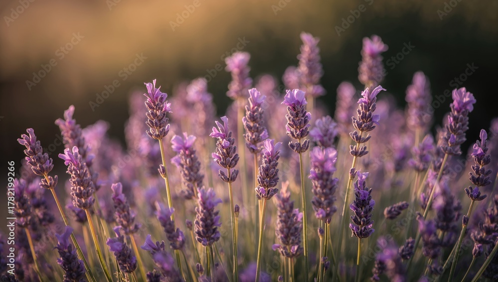 Obraz premium Close-Up View of Lavender Blossoms