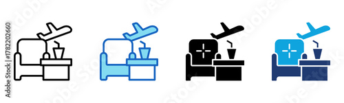 Premium Lounge Icon Multi Style Vector Illustration
