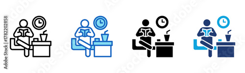 Waiting Room Icon Multi Style Vector Illustration