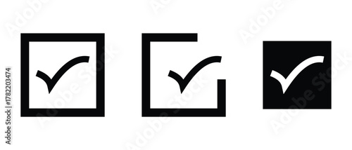 checkmark icon, tick and yes icon, checkmark vector illustration of an abstract background