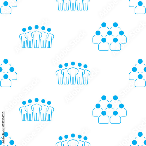 board of directors seamless pattern isolated on transparent background.