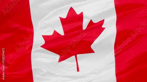 Flag of Canada Flying in the Air, Canada fabric flag background