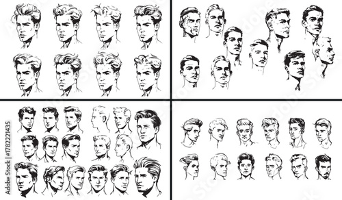 male face expression sketch, man portrait illustration, male emotion drawing, realistic human face art, male character line art, hand drawn emotion sketch, facial expression artwork, realistic male ar