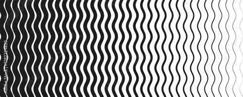 Wave gradient halftone lattice background. Monochromatic transition linear backdrop.