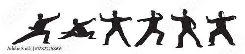 Set of Taichi vector illustration