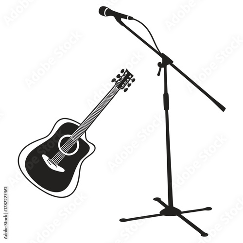 electric guitar isolated on white