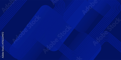 Abstract blue background. Modern simple blue geometric design. Minimal shapes. Suit for booklet, brochure, banner, poster, website, flyer, cover, corporate, backdrop. Vector illustration