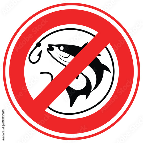No Fish  Vector icon which can easily modify or edit