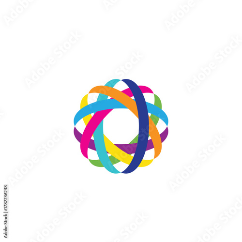 Network team community logo design