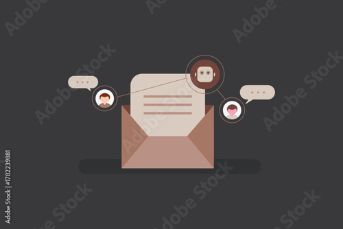 AI guided email marketing campaign delivering messages to the right audience driving customer retention and subscriber growth.