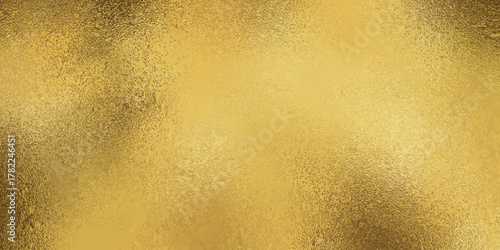 Gold foil background with shiny metallic texture and glitter pattern - glossy golden glass surface with reflective wrinkled effects. Luxury abstract gradient backdrop for celebration premium design