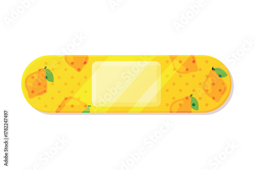 Colorful Medical Plaster or Adhesive Bandage for Injuries Vector Illustration