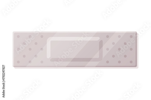 Medical Plaster or Adhesive Bandage for Injuries Vector Illustration