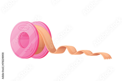 Medical Plaster or Adhesive Bandage Roll for Injuries Vector Illustration