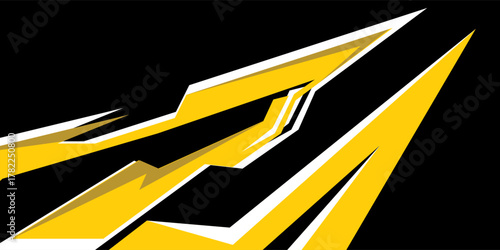 car livery graphic vector with exclusive colors. abstract grunge background design for vehicle vinyl wrap and sports car, racing car, jersey, banner and adventure ready to print.