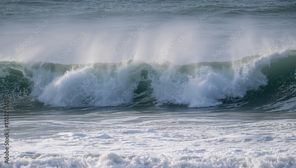 Fototapeta premium A pair of consecutive ocean waves