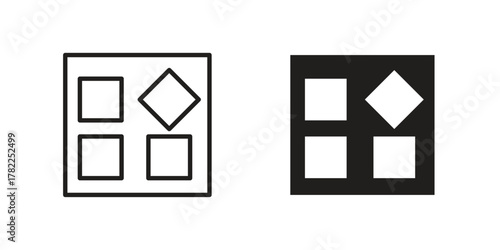 Apps icon pictogram in trendy outline style. icon, sign or symbol.