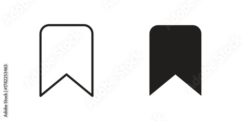 Bookmark icon pictogram in trendy outline style. icon, sign or symbol.