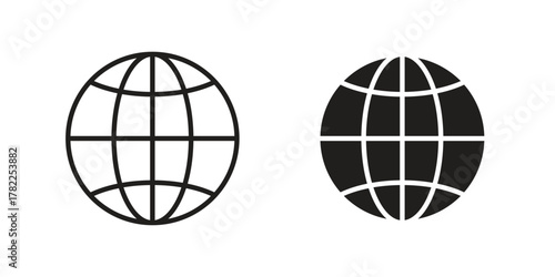 Browser icon pictogram in trendy outline style. icon, sign or symbol.