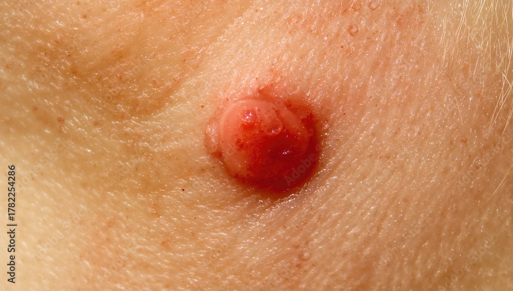 Fototapeta premium Detailed view of a herpes virus particle, highlighting potential health risks associated with cold sores