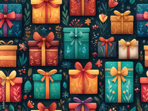 a seamless Christmas backgr...
