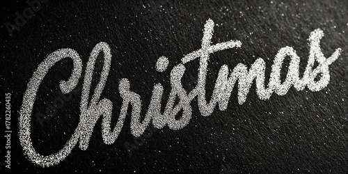 Black background with Chris...