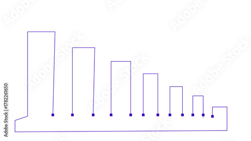 abstract technology communication data Science white background with hexagon pattern
