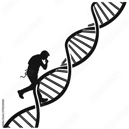 3d render of a dna molecule