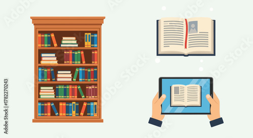 Evolution of Reading From Bookshelf to E-reader - A Digital Transformation