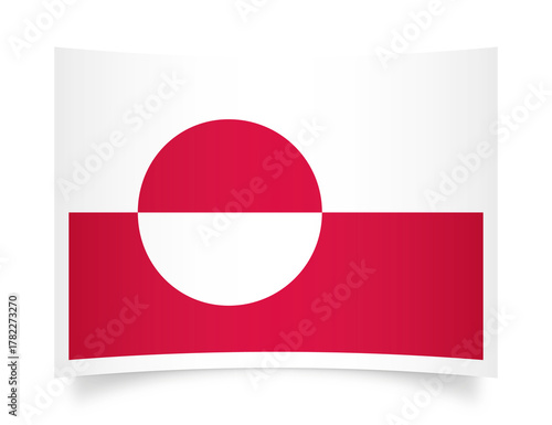 Free Download Greenland paper flag 3d illustration. Paper flag of Greenland transparent png - GFXLoad