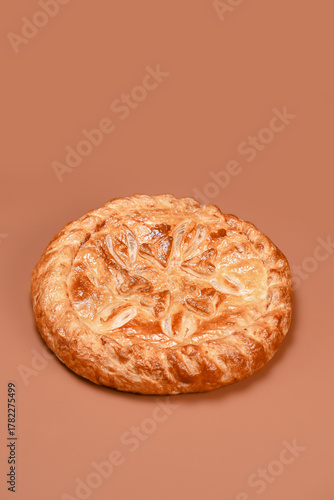 Artistic Pastry Pie with Intricate Dough Designs