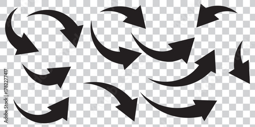 Arrow icon set, arrow icon vector . Black long up arrow icon vector . arrow pointing upward.