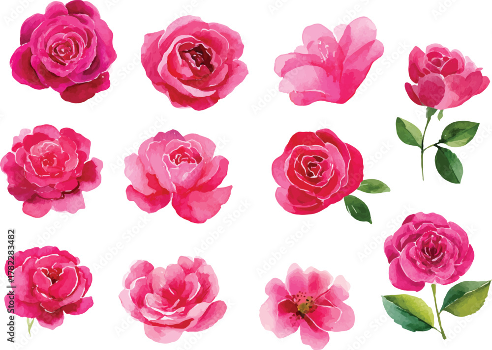 Naklejka premium seamless pattern with pink roses
