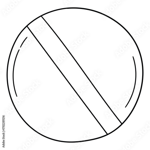 Hand-drawn doodle pill on a white background.