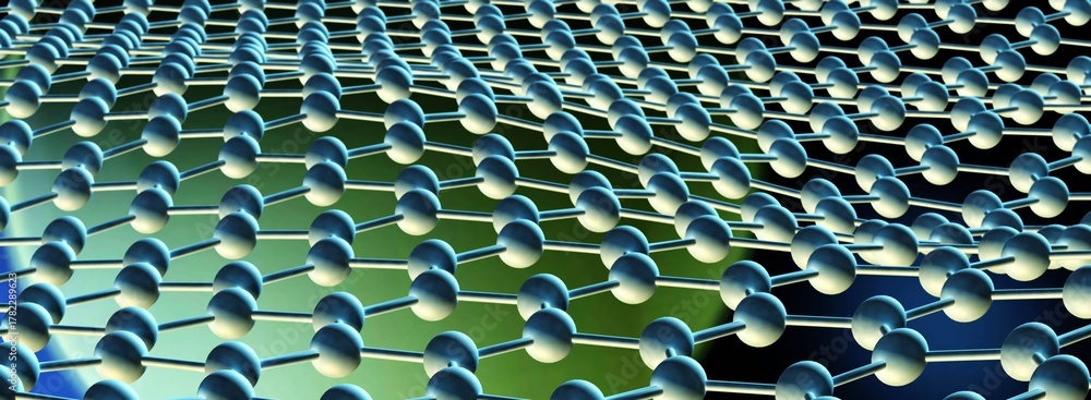 Fototapeta premium Carbon cloth, nanomaterial structure, Nanotubes modern technologies, graphene molecular structure, carbon fiber, 3D rendering