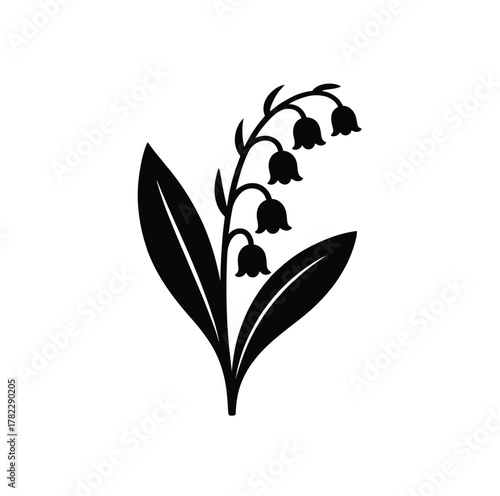 Elegant lily of the valley illustration for spring and floral designs