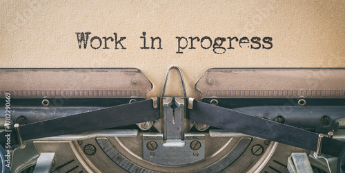 Text written with a vintage typewriter - Work in progress