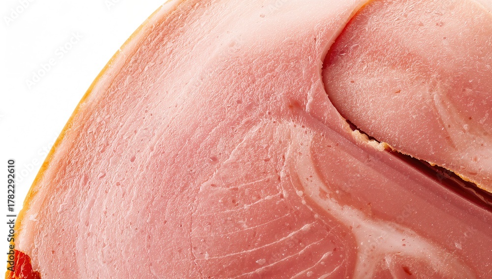 Fototapeta premium Close-up of delicious sliced ham