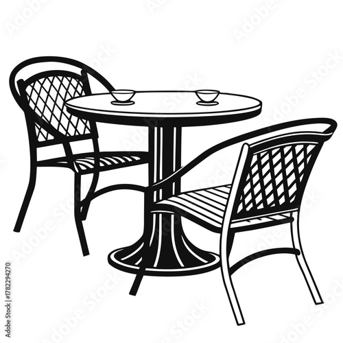 tables and chairs