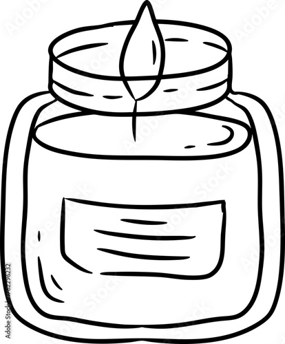 Hand Drawn Scented Candle