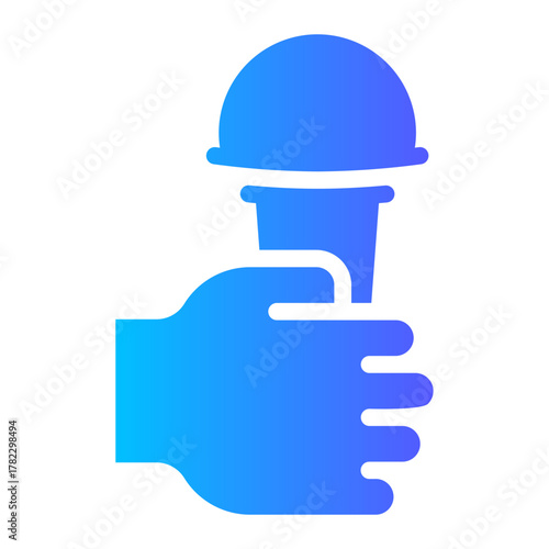 singing gradient icon