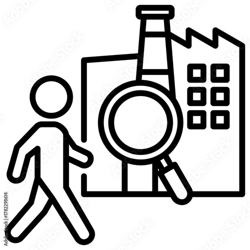 Gemba Walk Line Icon